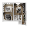 2 Bedroom 1 Bathroom